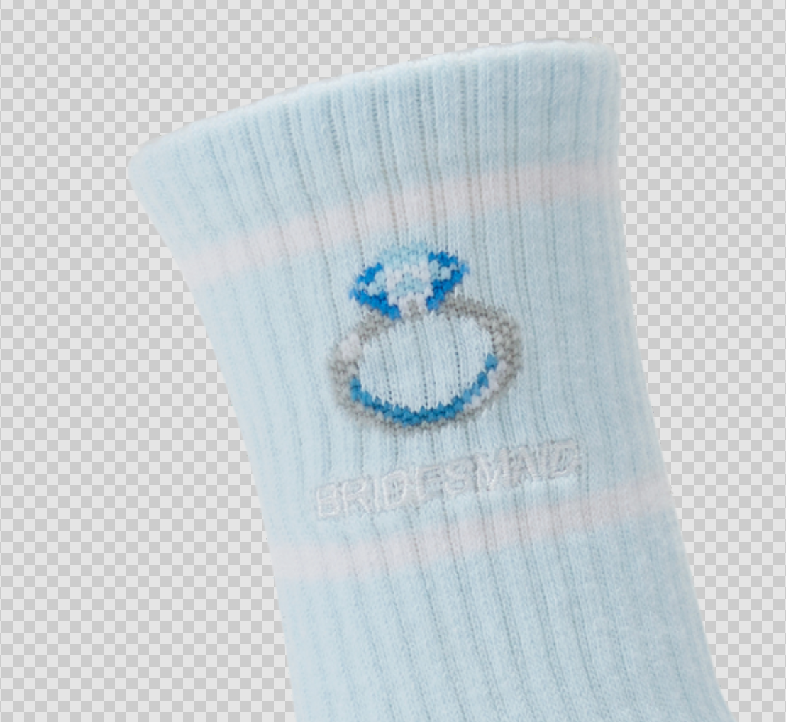 'Here for the Bride' Bridesmaid Grip Socks
