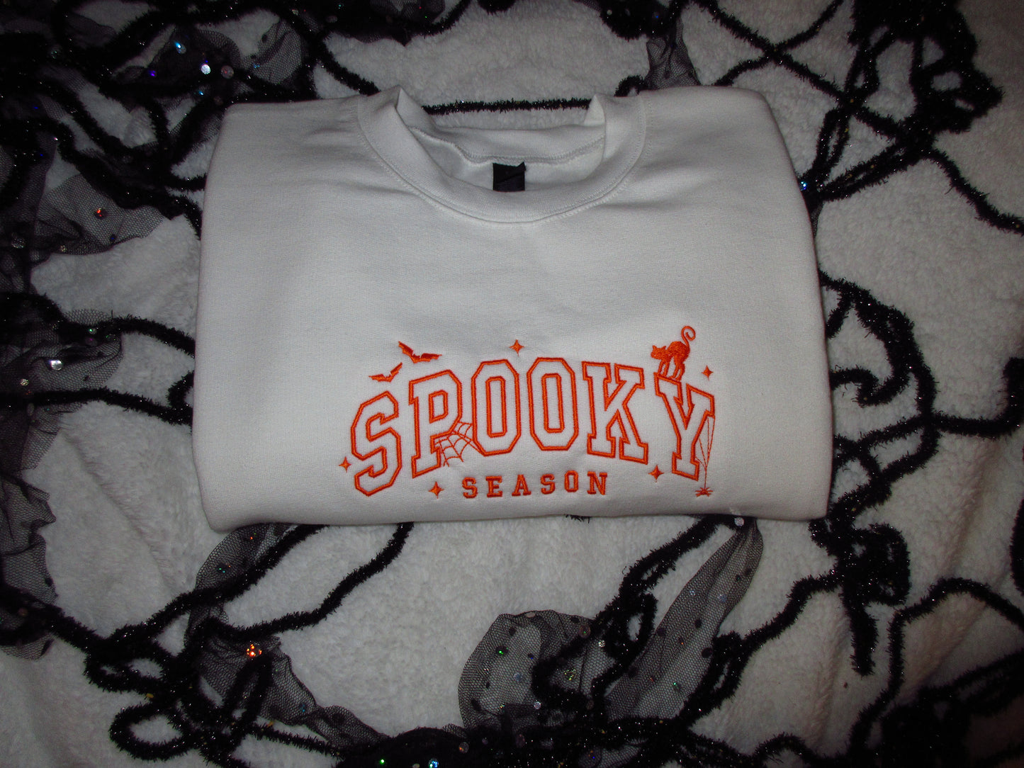 Spooky Season Embroidered Crewneck