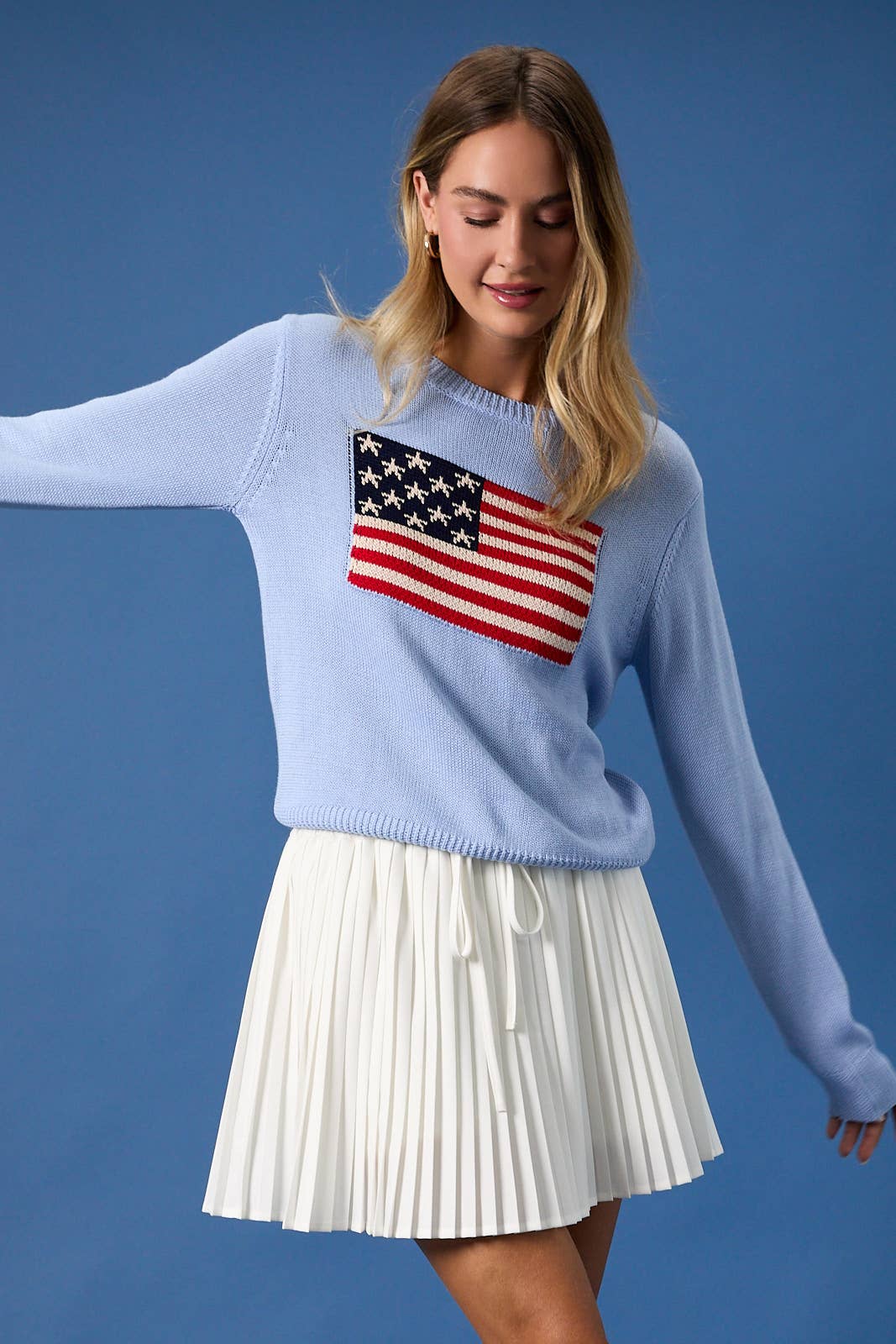 Blue USA Flag