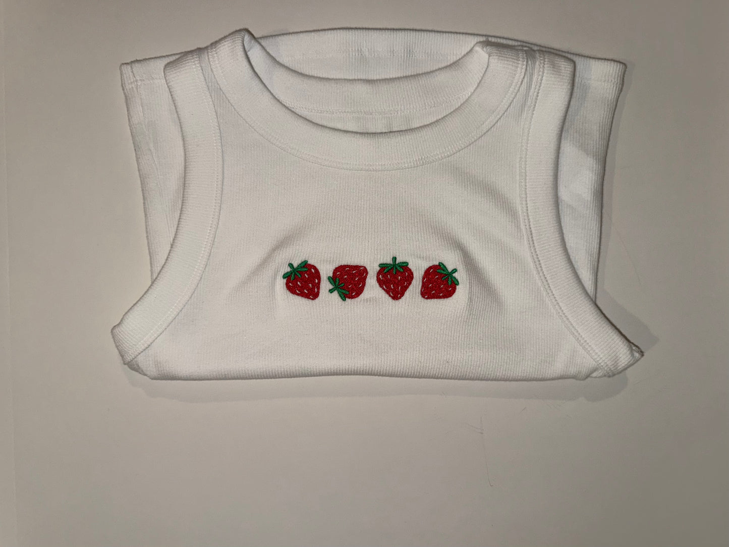 Strawberry Stitch Tank