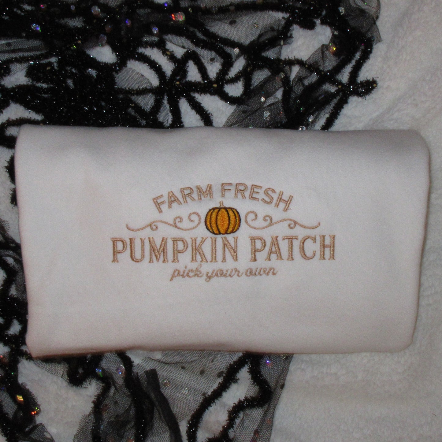 Farm Fresh Pumpkin Patch Embroidered Crewneck