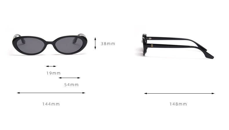 Vintage Small Frame Polarized Sunglasses DP25D984