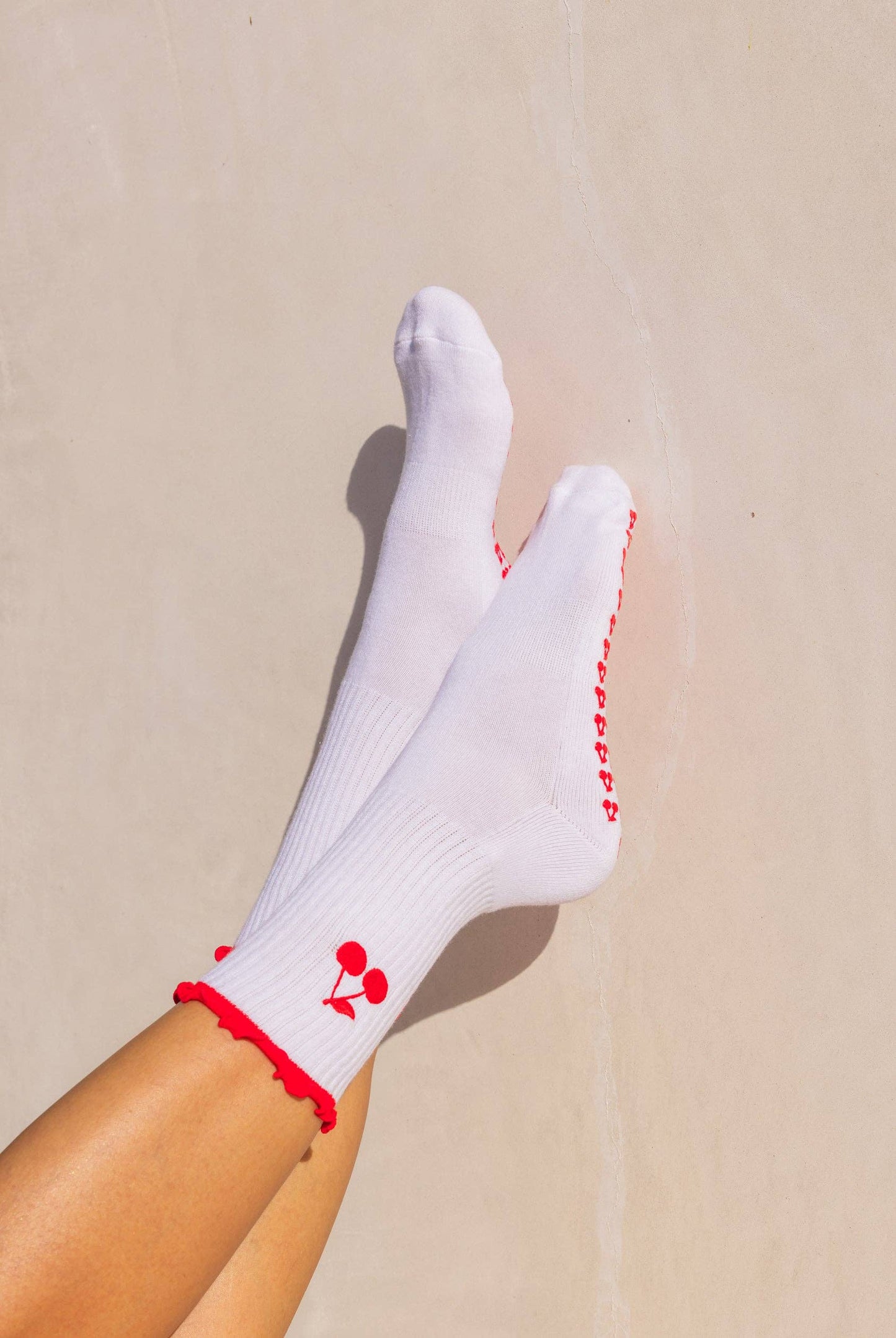 Popped My Cherry Pilates Grip Socks