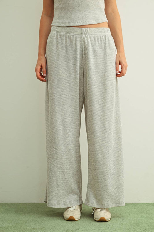 WAFFLE FABRIC JOGGER PANTS