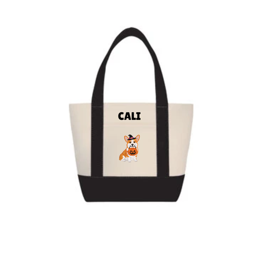 Halloween Dog Mini Tote Bag