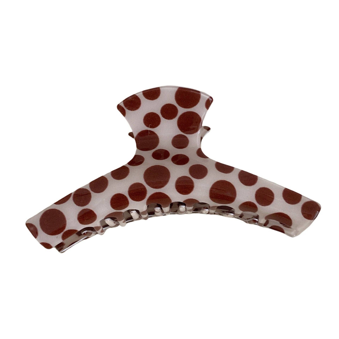 Simple Polka Dot Color Block Hair Claw DP25F573