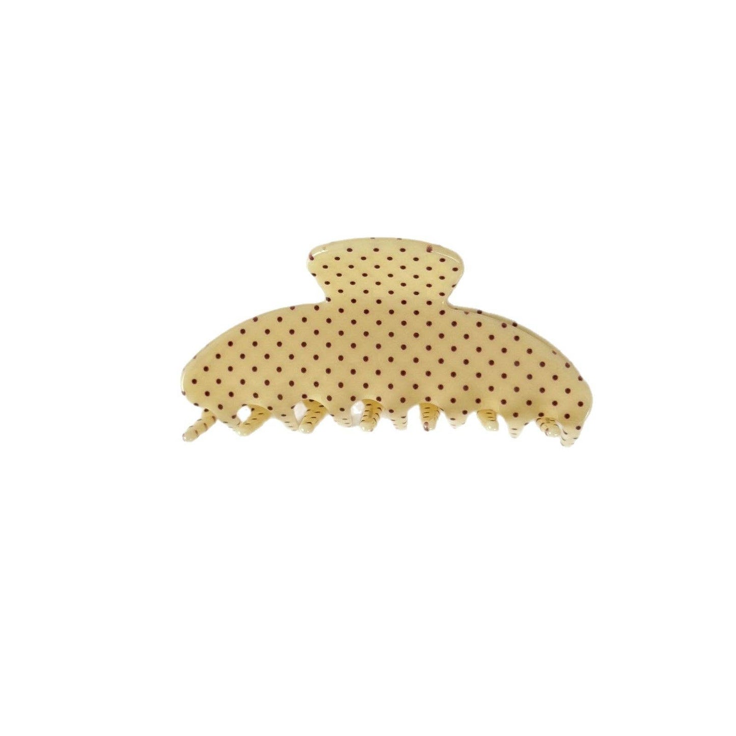 Vintage Polka Dots Acetate Hair Claws 8AS6HCP10