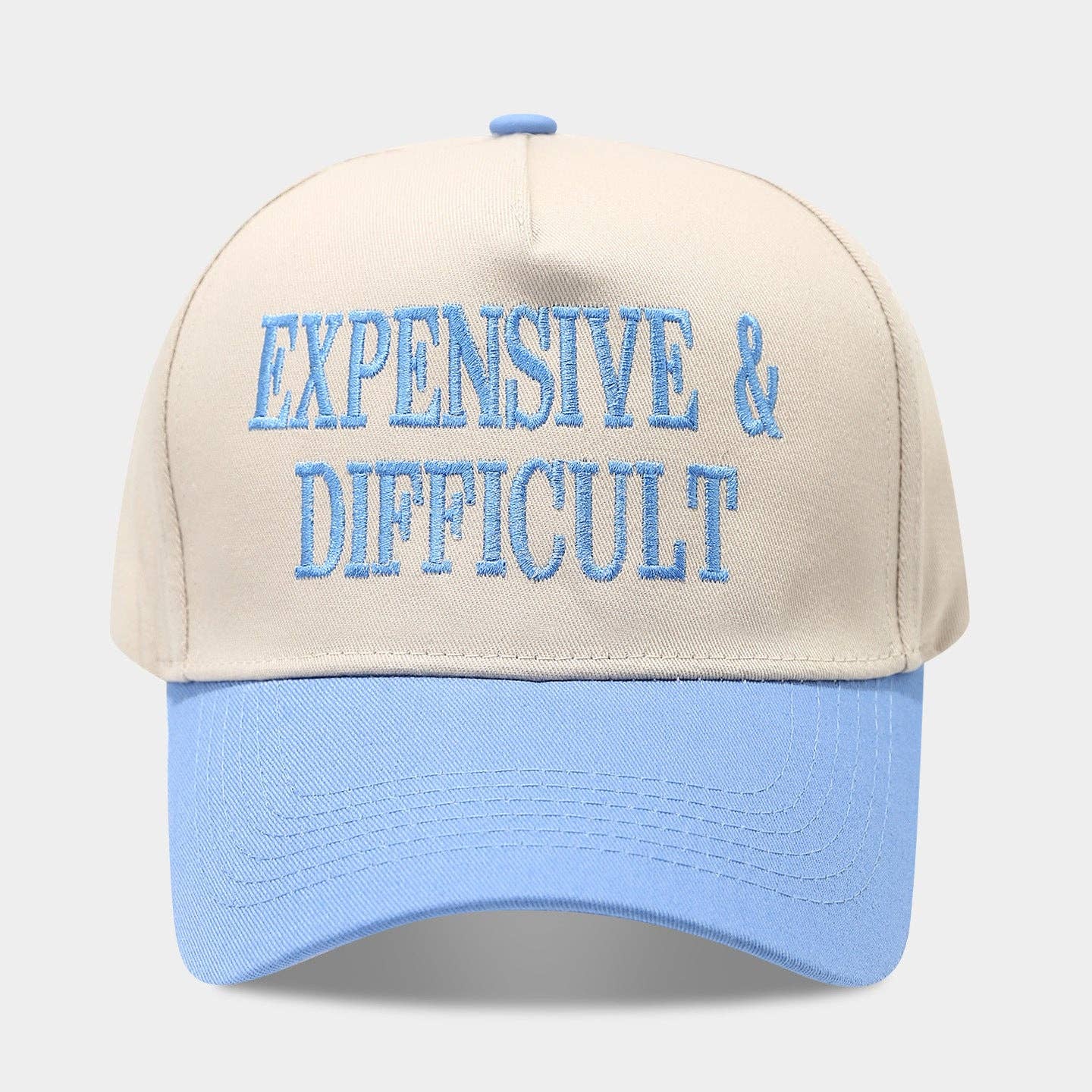 Color Contrast Letter Embroidery Adjustable Baseball Cap 8BK6HAT93