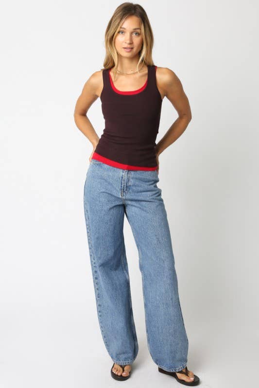 Jordyn Layered Scoop Neck Tank