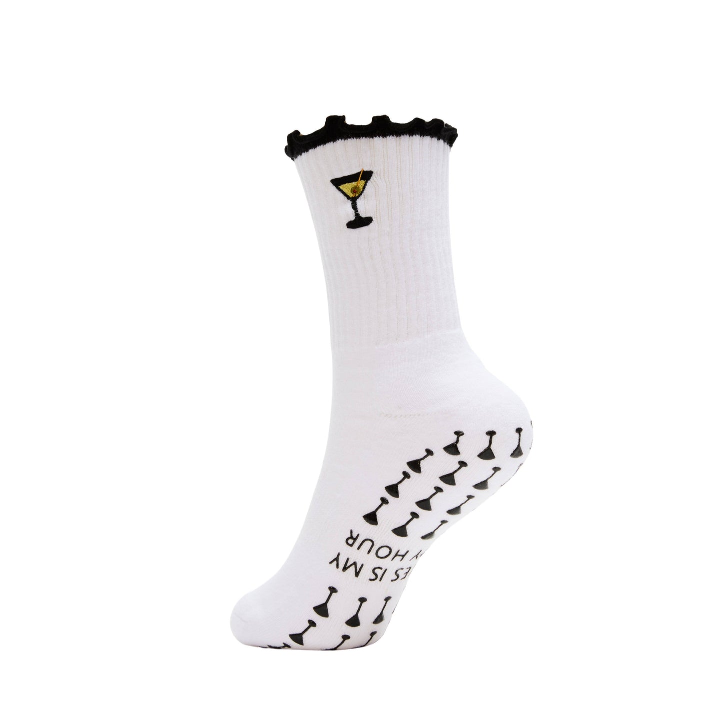 Pilates is my Happy Hour Martini Grip Socks