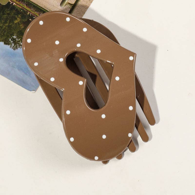 Simple Polka Dots Hair Claw Clip DP25H767