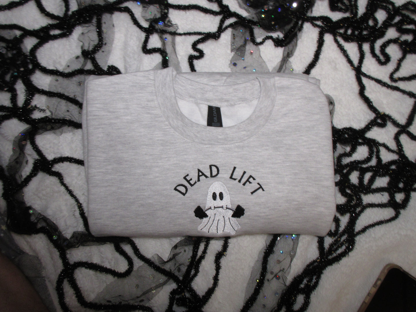 Dead Lift Ghost Embroidered Crewneck