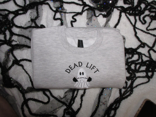 Dead Lift Ghost Embroidered Crewneck