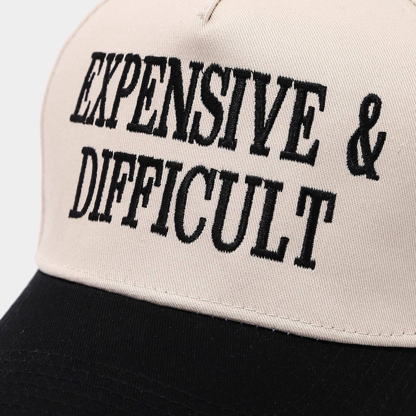 Color Contrast Letter Embroidery Adjustable Baseball Cap 8BK6HAT93