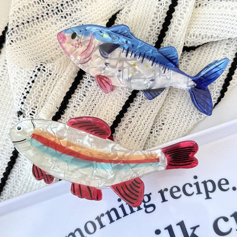 Stylish Iridescent Pilchard Shape Hair Slip MK2PPIM6W6HCP163
