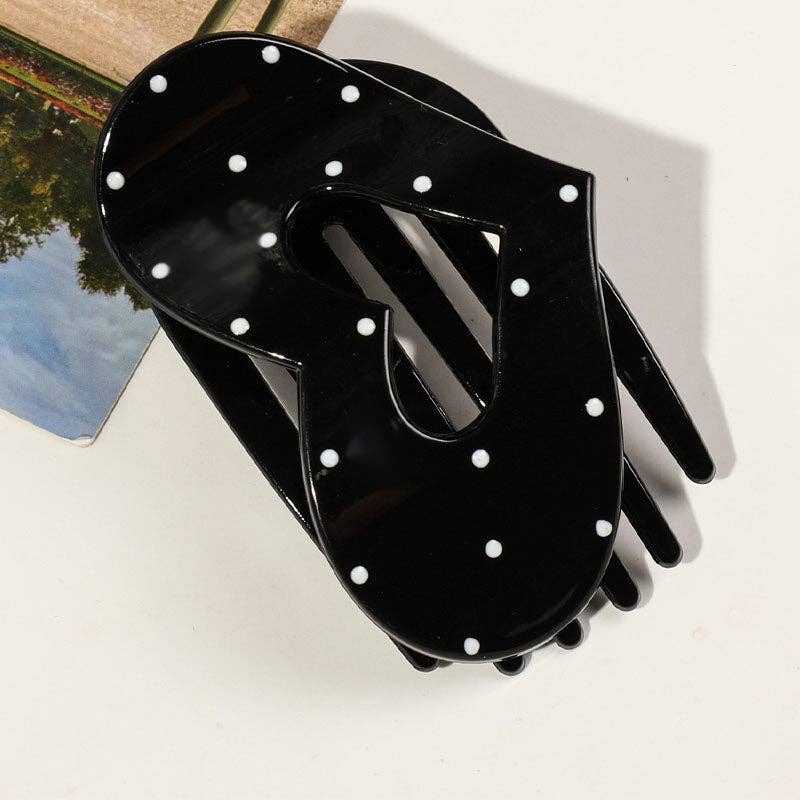 Simple Polka Dots Hair Claw Clip DP25H767