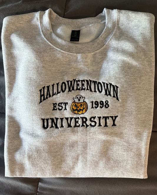 Halloweentown University Embroidered Crewneck