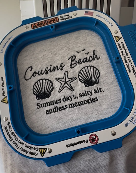 Cousins Beach Embroidered T-Shirt