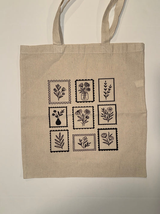 Botanical Stamp Tote