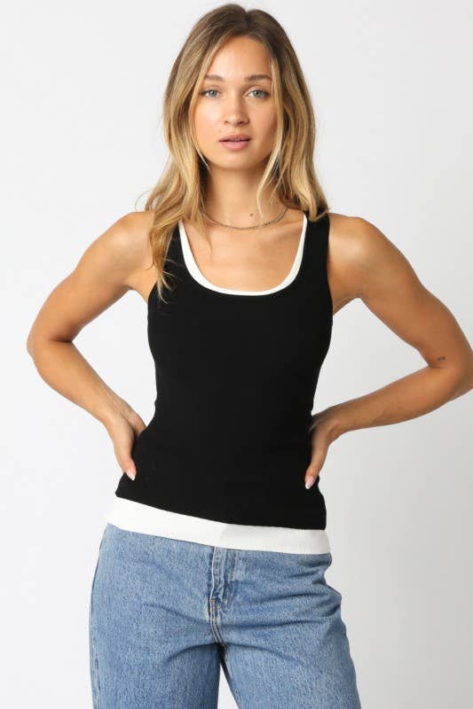Jordyn Layered Scoop Neck Tank