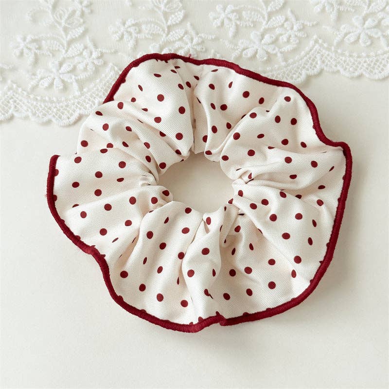 Cute Plaid Polka Dot Stretchy Hair Scrunchie 8BW6HSR60T